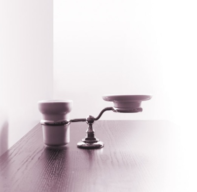 Мыльница с подстаканником Simas Accessorie Victoria 260207 Хром