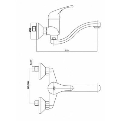 Смеситель для кухни GPD Flamengo MAE10 Хром