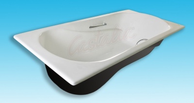 Чугунная ванна Castalia Venera 180х80 Н0000007 с ручками с антискользящим покрытием