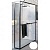 Душевая перегородка Riho Lucid GD402 100х30 GD410W030 профиль Белый стекло прозрачное