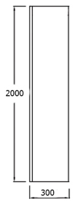 Душевая стенка Jacob Delafon Contra 30 E22W30-GA профиль Хром стекло прозрачное
