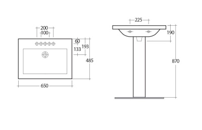 Раковина RAK Ceramics Mistral 65 MS0101AWHA Белая