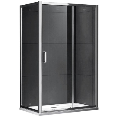 Душевой уголок Gemy S30191E-A70 130х70 профиль Хром стекло прозрачное