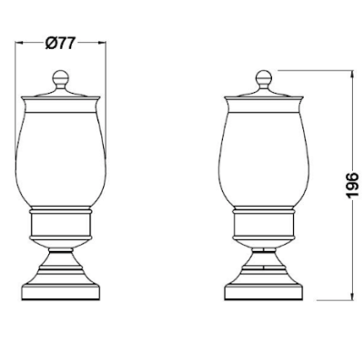 Контейнер для хранения Schein Saine Gold 7053057VF Золото, Белый