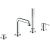 Смеситель на борт ванны Grohe Essence 19578001 Хром