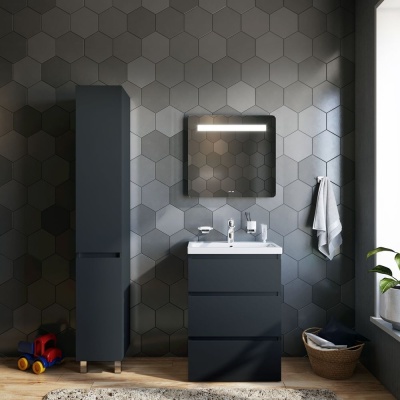 Тумба под раковину AM.PM Gem S 60 M91FSX0602GM Графит матовый