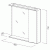Зеркало со шкафом BelBagno MARINO-SPC-800/750-1A-BL-P-R 80 с подсветкой Bianco Lucido