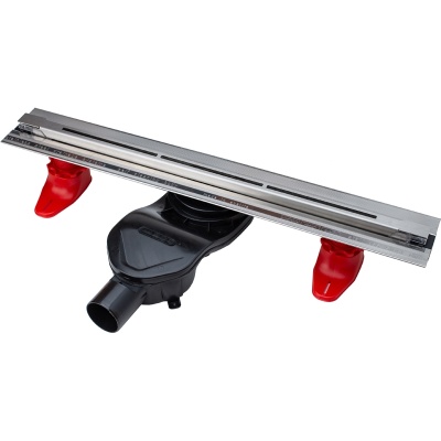 Душевой лоток Berges Wasserhaus Super Line 550 090180 с решеткой Матовый хром