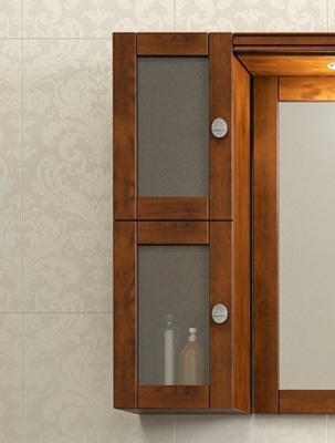 Комплект мебели для ванной Opadiris Мираж 120 Светлый орех