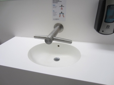 Смеситель для раковины Dyson Airblade Wash+Dry WD 06 с сушилкой Хром матовый