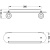 Полка стеклянная Schein Saine Chrome 7053145 Хром