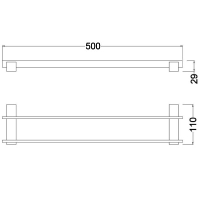 Держатель для полотенец Schein Durer 26822 Хром