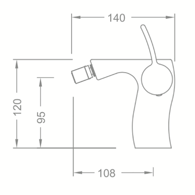 Смеситель для биде Schein Swing 43201/8007023 Хром