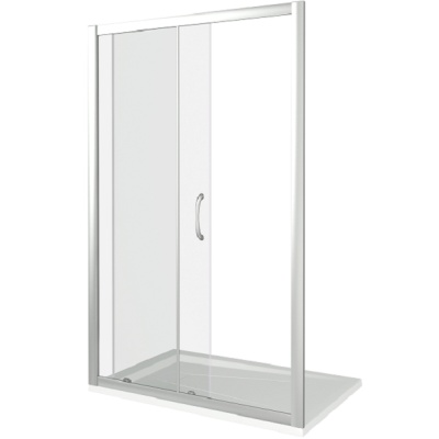Душевая дверь в нишу Good Door Neo WTW-140-C-CH 140х185 профиль Хром стекло прозрачное