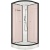 Душевая кабина Domani-Spa Delight 99 90x90 DS01D99LPcCl00 профиль Графит задние стенки Розовые