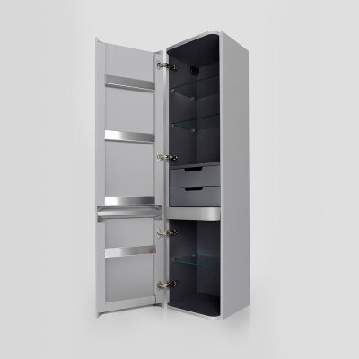 Шкаф пенал AM.PM Sensation 40 L M30CHL0406FG подвесной Серый шелк