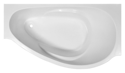 Ванна из искусственного камня Эстет Грация 170x94 Белая левая