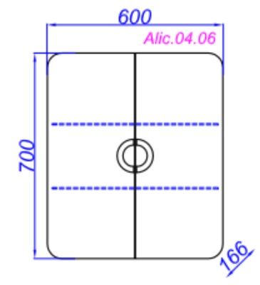 Подвесной шкаф Aqwella Аликанте 60 Alic.04.06/Gray Дуб седой