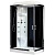Душевая кабина Royal Bath HP 120х80 RB8120HP7-BT-CH-L с гидромассажем стекло прозрачное задняя стенка Черная