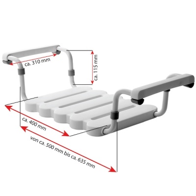 Сиденье для ванны Ridder Assistent А00400101 Белый