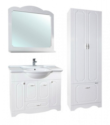 Тумба c раковиной Bellezza Кантри 105 Белая