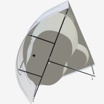 Каркас для ванны 1MarKa Trapani 140х140 (03тр1414)