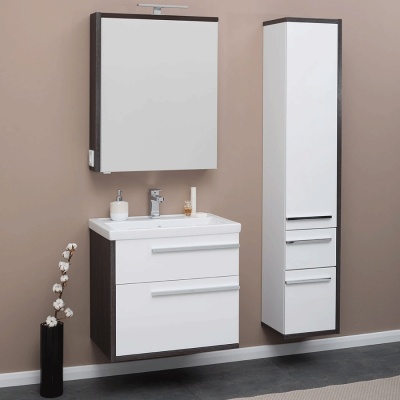 Комплект мебели для ванной Aquanet Фостер 60 209032 подвесной Белый Эвкалипт мистери