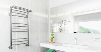 Водяной полотенцесушитель Ника Arc ЛД/ВП (г2) 120x40 с полкой Хром