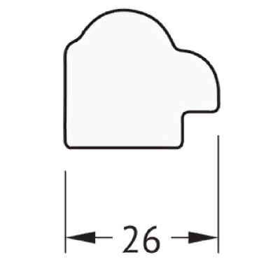 Зеркало Evoform Definite 138х48 Витая бронза