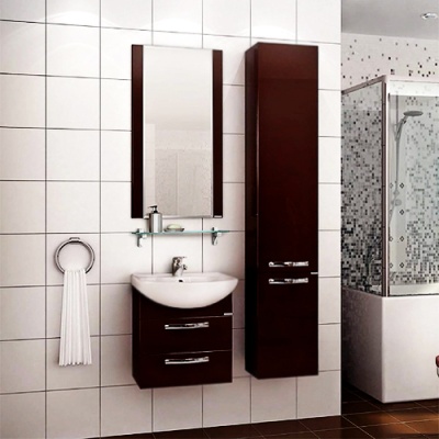 Тумба под раковину Акватон Ария 65 М 1A123301AA010 Белая глянцевая