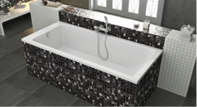 Ванна из литьевого мрамора Marmo Bagno Ницца 180x80 MB-N180-80 с ножками без гидромассажа
