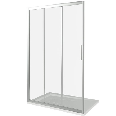 Душевая дверь в нишу Good Door Orion WTW-130 130 профиль Хром стекло прозрачное