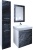 Шкаф пенал Marka One Visbaden 30П L Black stone