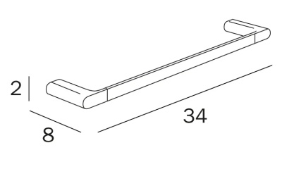 Полотенцедержатель Inda Mito 34 A2018ACR Хром