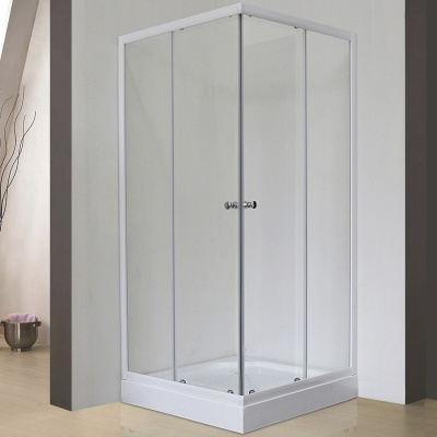 Душевой уголок Royal Bath HPD 75х80 RB8075HPD-T без поддона профиль Белый стекло прозрачное