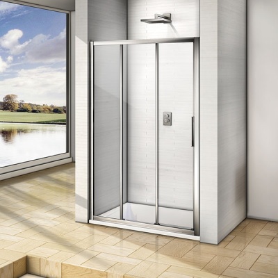 Душевая дверь в нишу Good Door Orion WTW-120 120 профиль Хром стекло прозрачное