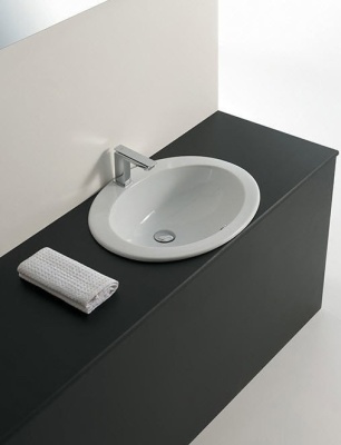 Раковина Artceram Eolo 59 ELL001 01 00 Белая