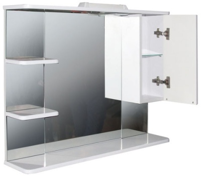 Зеркало со шкафом Mixline Этьен 90 R 529942 с подсветкой Белое