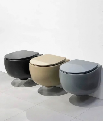 Унитаз AeT Dot 2.0 S555T0R0V6105 подвесной Черный матовый без сиденья