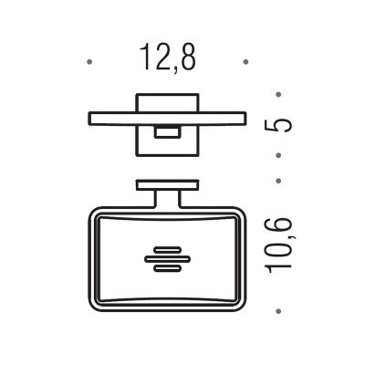 Мыльница Colombo Design Basic Q B3781 Хром