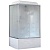 Душевая кабина Royal Bath BP 100х80 RB8100BP2-M-R с гидромассажем стекло матовое задняя стенка Белая