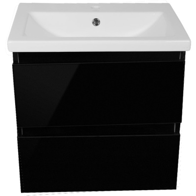 Тумба под раковину Style Line Даймонд 70 Люкс Plus СС-00000499 подвесная Черная