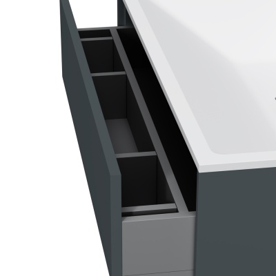Тумба под раковину AM.PM Inspire V2.0 80 M50AFHX0803GM подвесная Графит