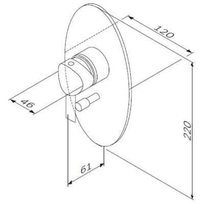 Смеситель для душа AM.PM Awe F1585000 Хром