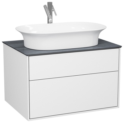 Тумба под раковину Diborg Elise 70 77.7224 подвесная Белый глянец