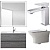 Комплект мебели для ванной BelBagno SET BB N8 Pietra 80 подвесной Stucco Cemento