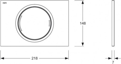Клавиша смыва Mepa Zero 421854 Белый