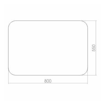 Зеркало Mixline Премьер Шампань 80 533695 с подсветкой с сенсорным выключателем