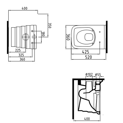 Унитаз биде Bien Shine SHKA052N1VP1W3000 подвесной с сиденьем Микролифт Унитаз биде Bien Shine SHKA052N1VP1W3000 подвесной с сиденьем Микролифт