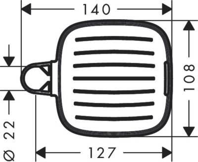 Мыльница Hansgrohe Cassetta E 26519000 Хром